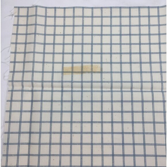 1/2 Yard Yd Cornflower Blue White Squares Plaid Coordinating Quilting Fabric - Picture 6 of 7